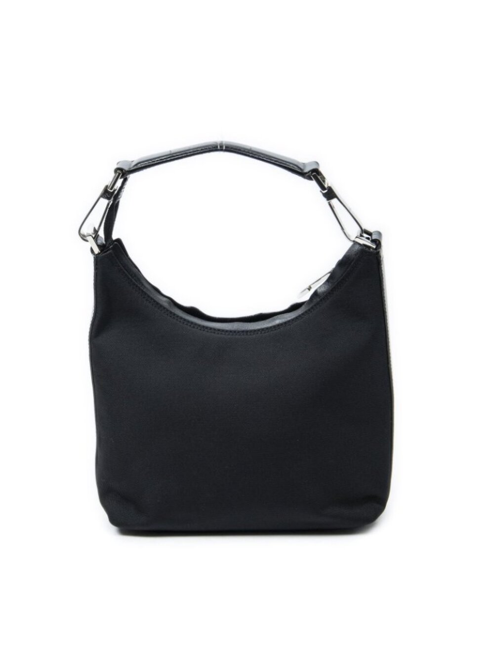 Gucci Small Zip Hobo Black Nylon Canvas - Picture 5 of 10